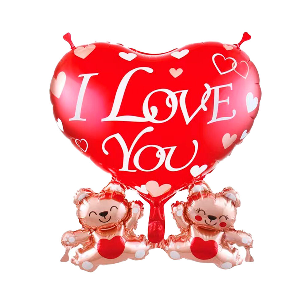 Set 5 Globos Corazon Impreso San Valentin Big Party image number 1.0