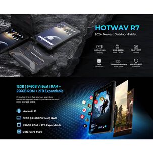 Tablet 4g Rugged Resistente Hotwav R7 - Ip68 Militar / Resiste Polvo, Golpes Y Agua