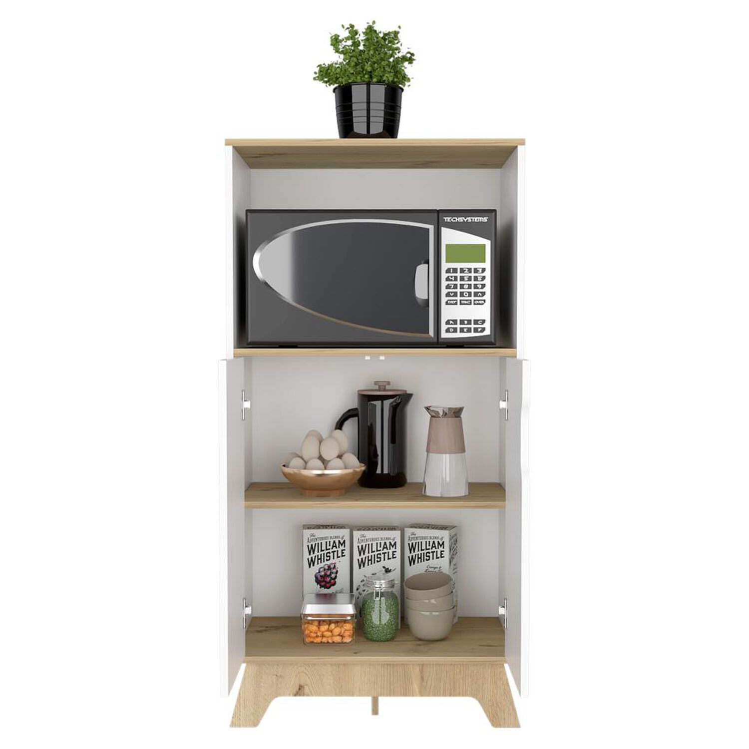 Mueble Microondas Tuhome Microondas Bi Color / 2 Puertas image number 3.0