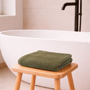 Toalla De Ba&ntilde;o Cuerpo Vis Nautica Home 100% Algod&oacute;n Suave 76x137cm Verde