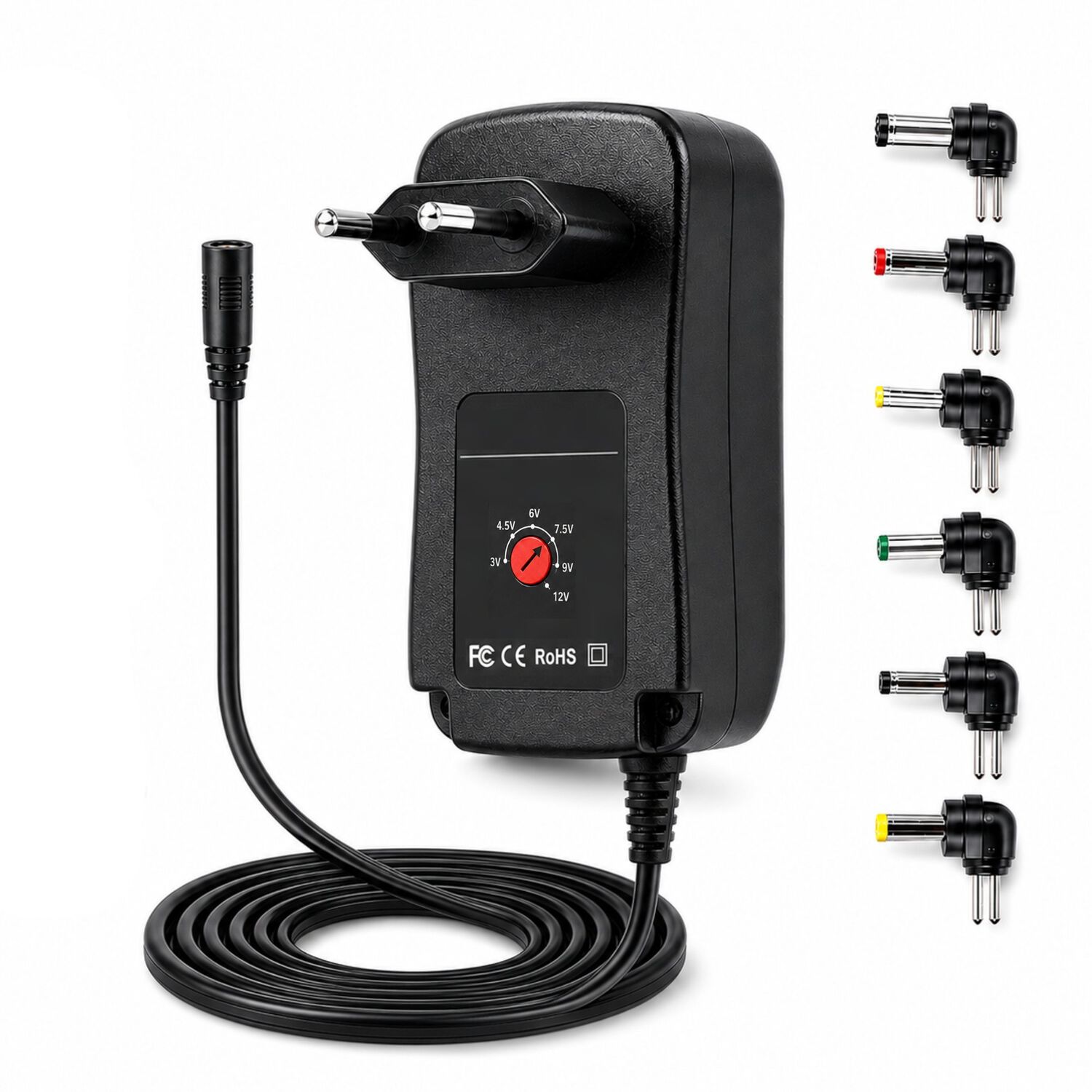 Transformador 12v Regulables 1.2a / 15w + 6 Plug Universales image number 4.0