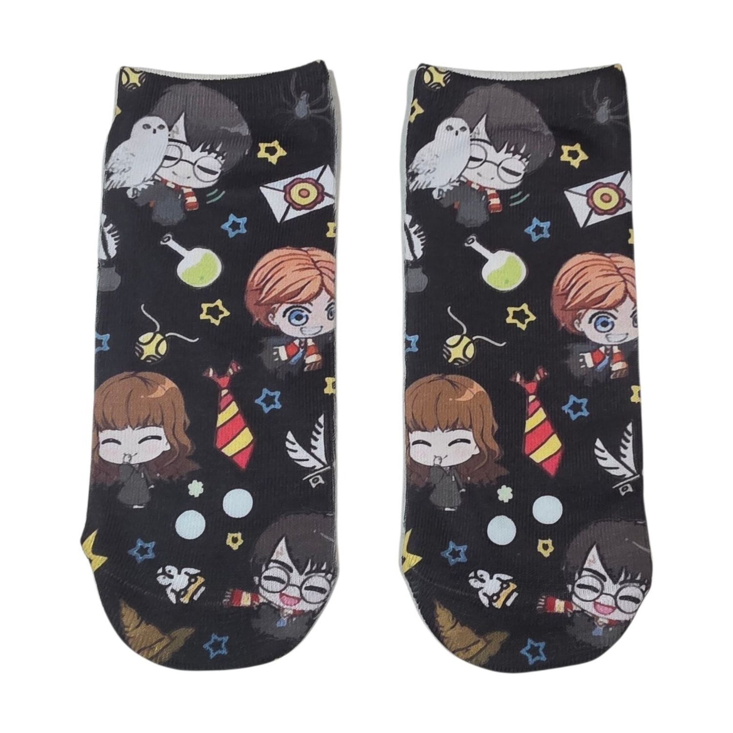Calcet&iacute;n 3d Tobilleras Harry Potter Kawaii image number 0.0