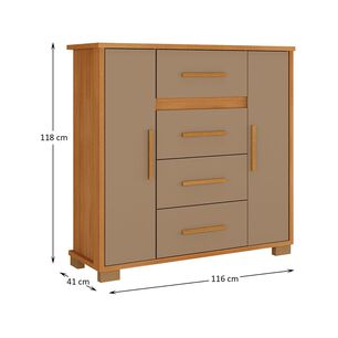 Comoda Di Poretti Design Kyra / 2 Puertas / 4 Cajones