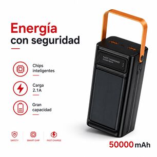 Cargador Bateria Externa 50000mah Powerbank Led Carga Solar