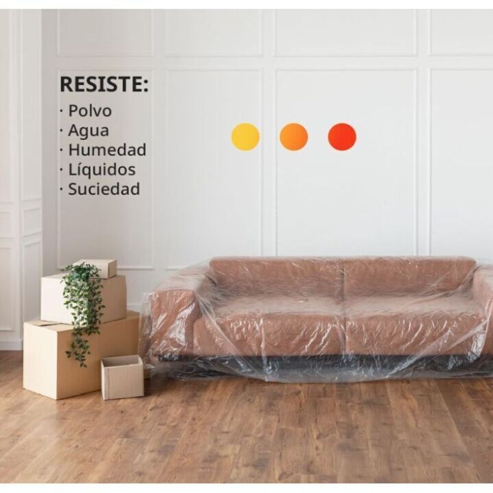 6 Rollos De Film Embalaje Transparente Pl&aacute;stico Stretch Paletizador Alusa image number 8.0