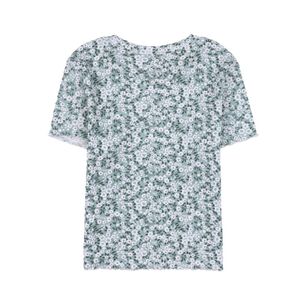 Polera Crop Estampada Manga Corta Cuello Redondo Mujer Freedom