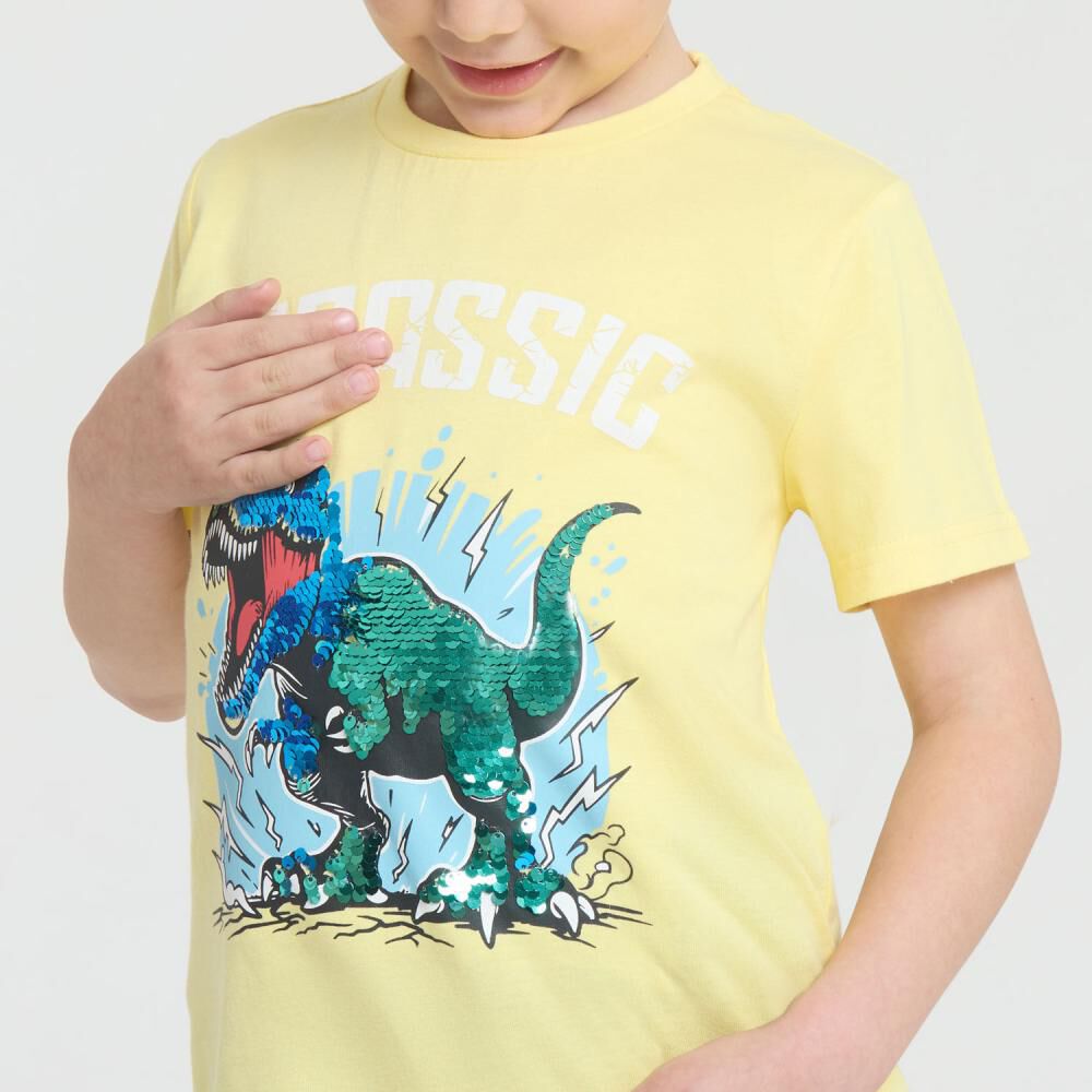 Polera Manga Corta Cuello Redondo Niño Topsis image number 4.0