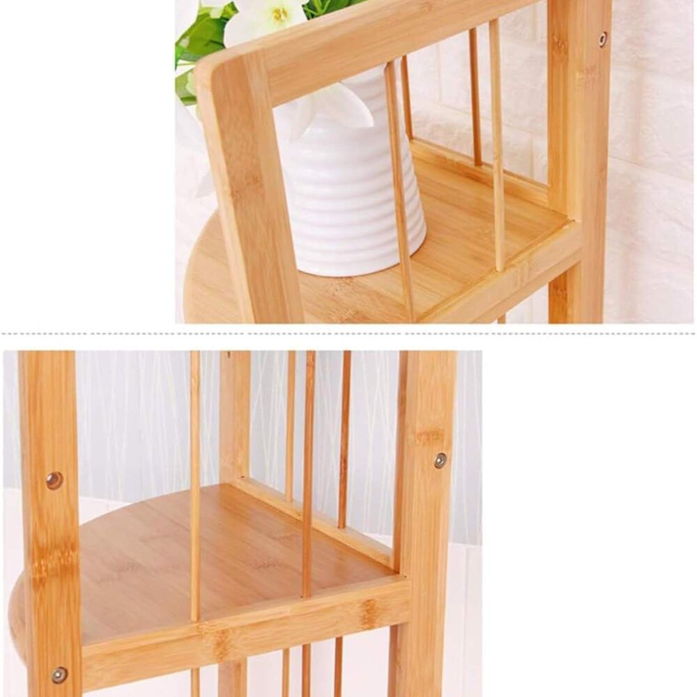 Repisa Esquinero De Madera 4 Niveles Natural image number 6.0