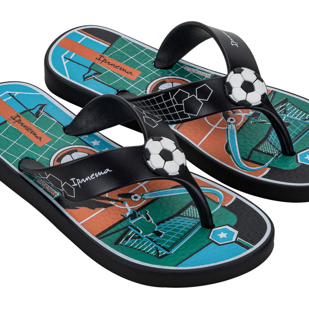 Sandalia Infantil Negro/verde Sporty Ipanema image number 1.0