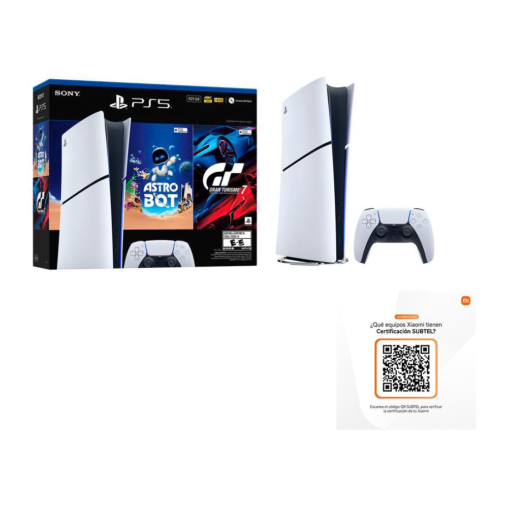 おもちゃ PS5 Consola PS5 Edición Digital 825 GB + Juego Astro Bot + Juego Gran
