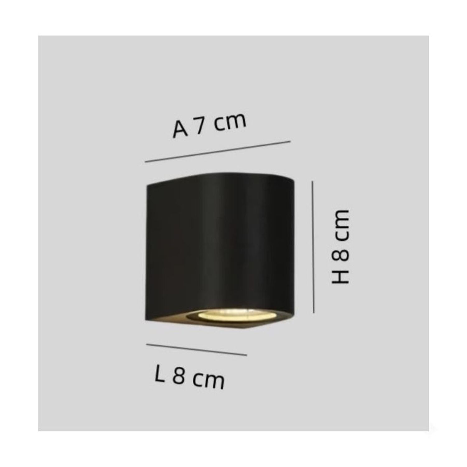 Foco Aplique Led De Pared Exterior Terraza Fachada Impermeable image number 3.0