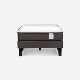Cama Europea Rosen New Style 4 Plus / 1 Plaza / Base Normal