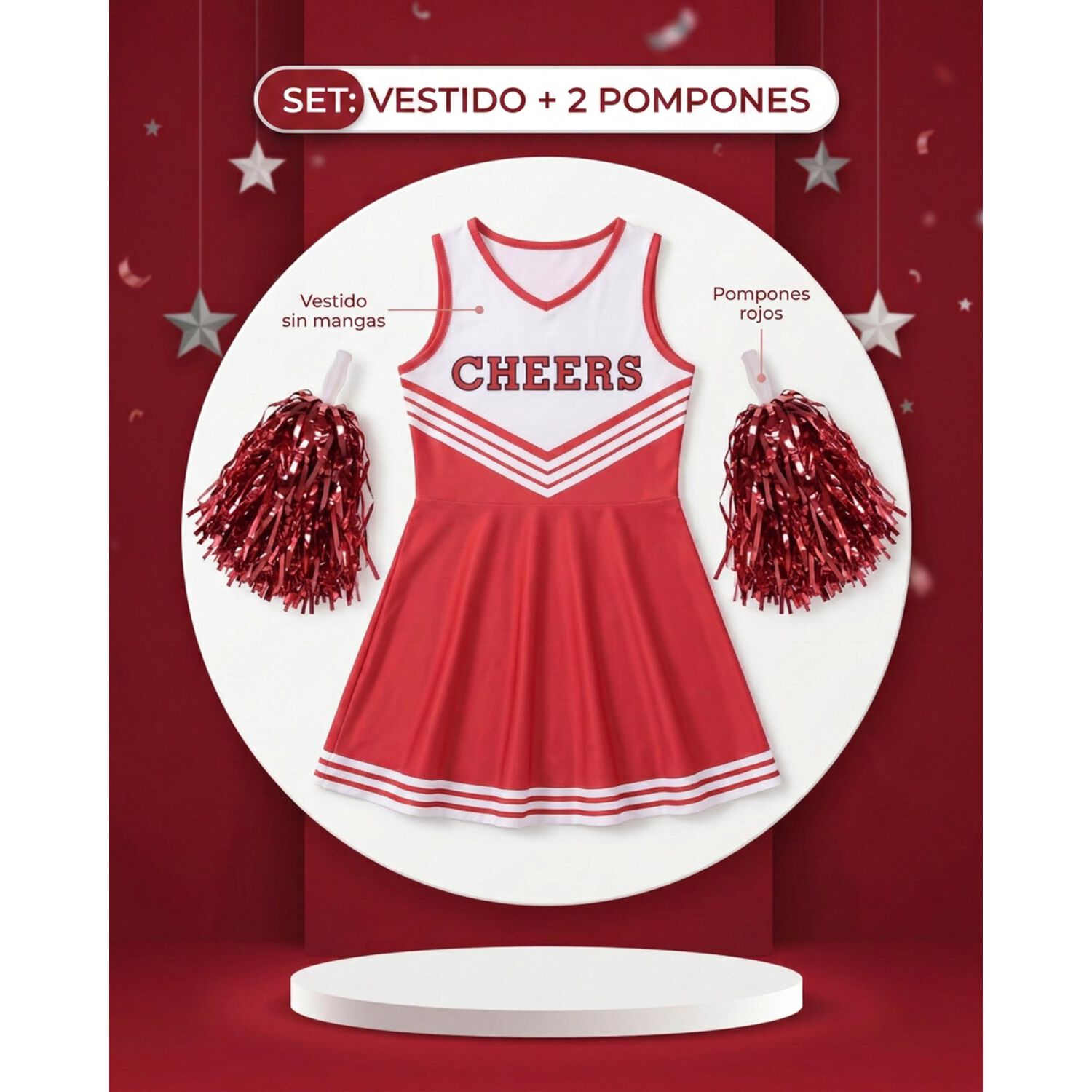 Disfraz Infantil Cheerleader Animadora image number 1.0