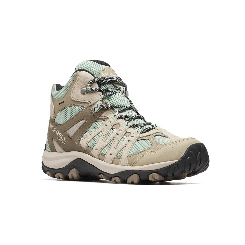 Bot&iacute;n Outdoor Mujer Merrell Accentor 3 Mid Wp Beige image number 2.0