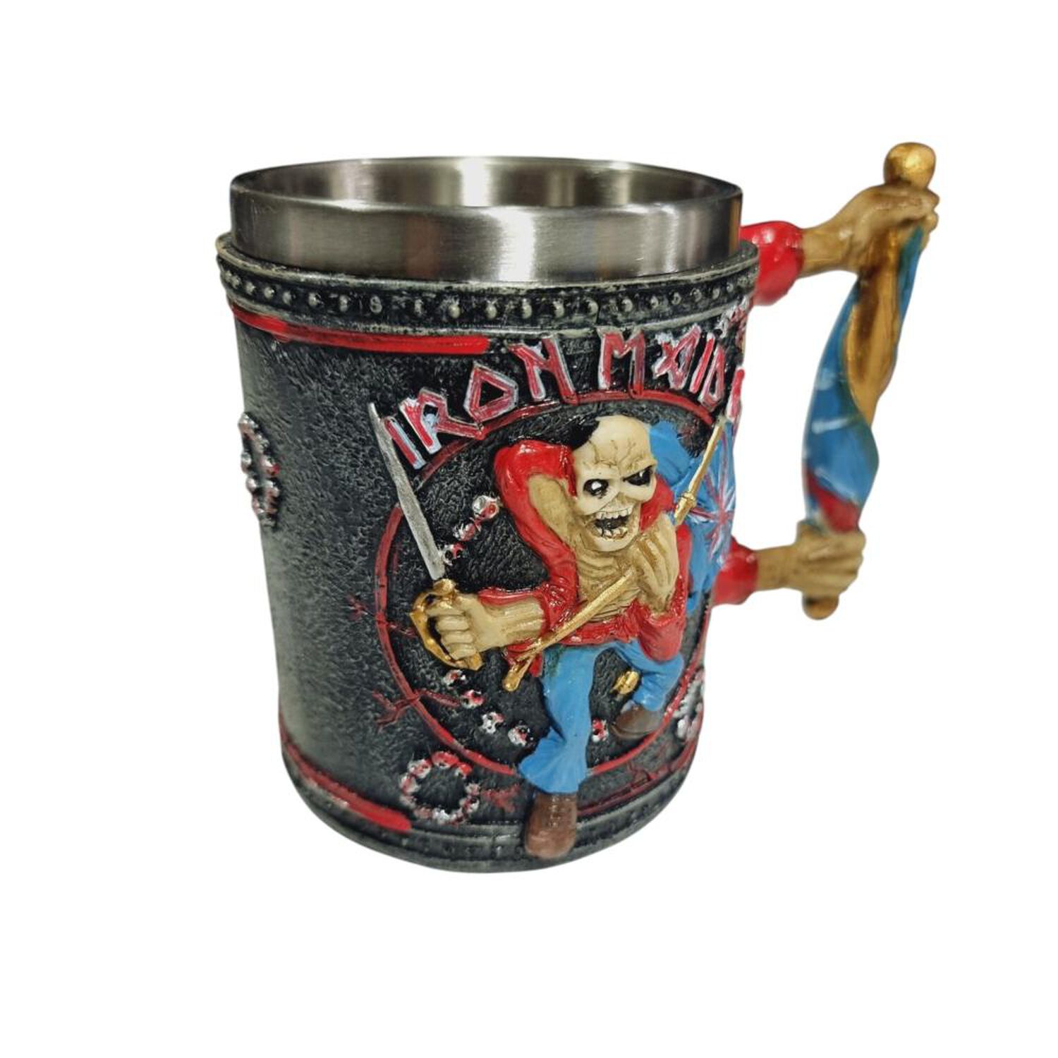 Taz&oacute;n Taza 3d Resina Rock Iron Maiden, Eddie The Trooper image number 3.0