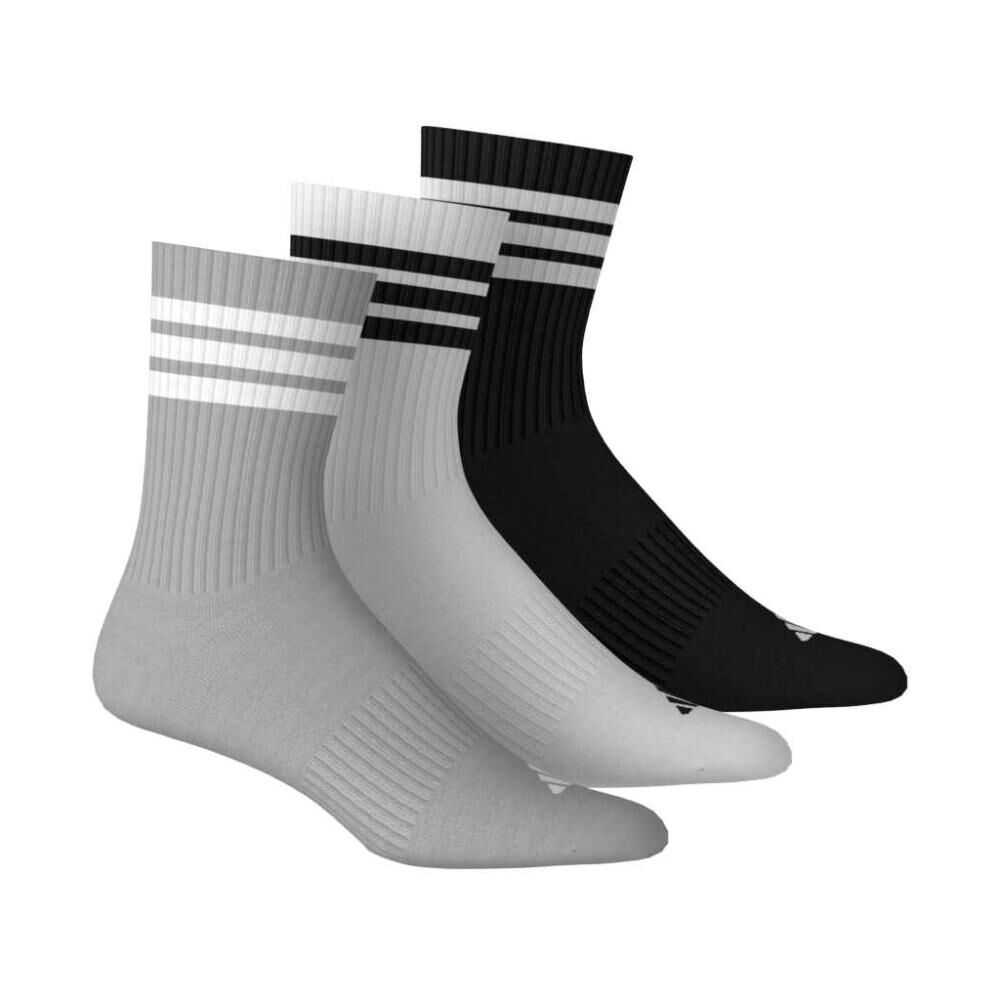 Calcetines Cl&aacute;sicos Acolchados Sportswear 3 Stripes (3 Pares) Adidas image number 3.0