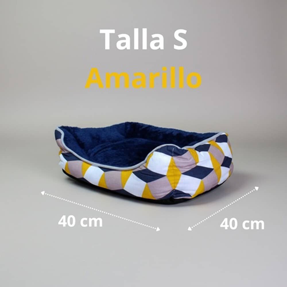 Cama Para Mascotas Espuma - Talla S (tricolor Amarillo) image number 1.0