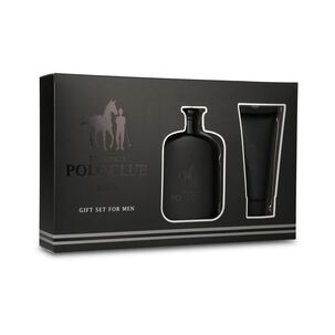 Estuche Varon Black The King's Polo Club / 100 Ml + 80 Ml / Eau De Toilette + Colonia + Body Lotion