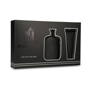 Estuche Varon Black The King's Polo Club / 100 Ml + 80 Ml / Eau De Toilette + Colonia + Body Lotion