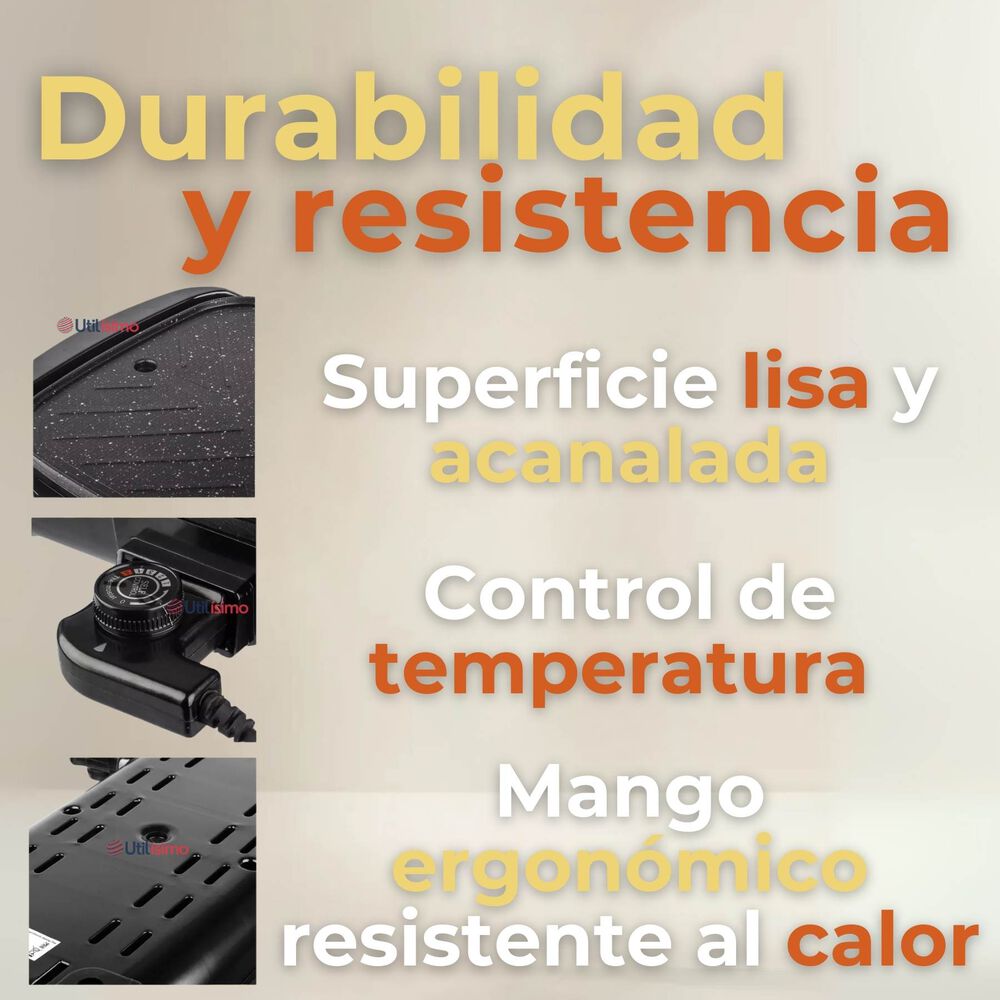 Plancha Parrillera Asador Eléctrico 2 En 1 Churrasquera image number 5.0