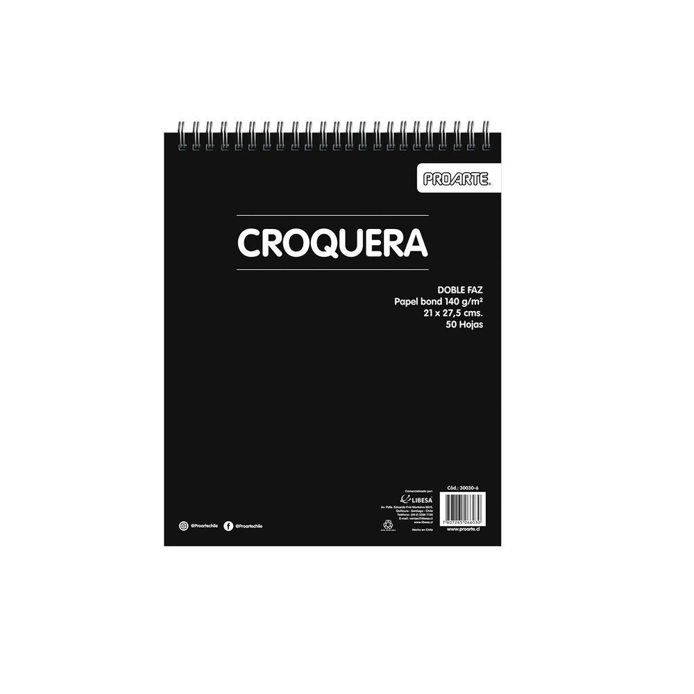 Croquera Papel Bond 22 X 27 Cms De 100 Hojas image number 0.0