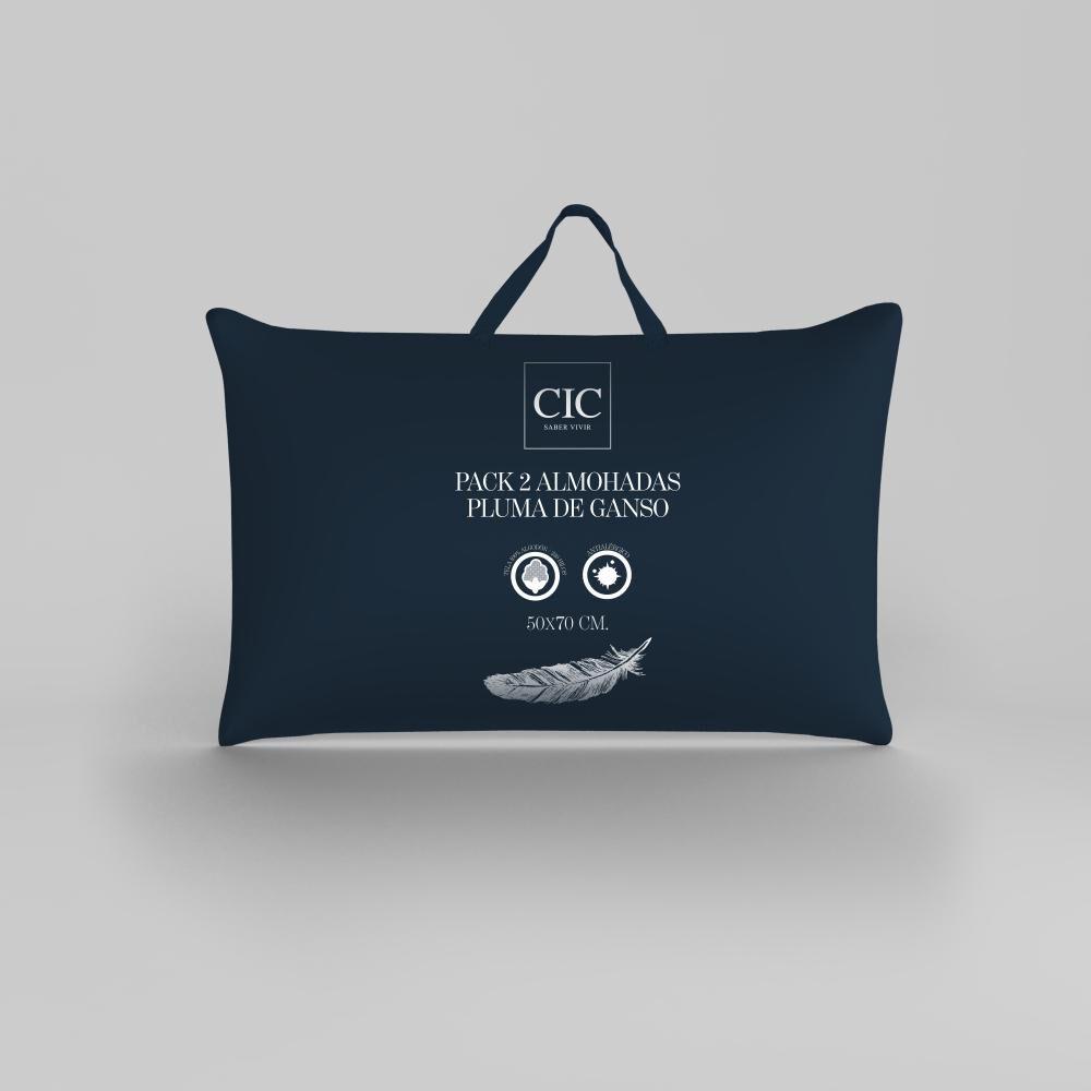 Pack De Almohadas Cic Pluma De Ganso / 50X70 Cm / 2 Unidades image number 0.0