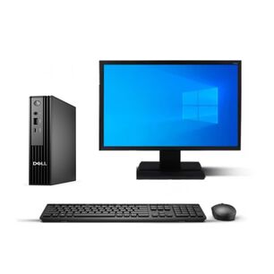 Kit Micro Cpu Dell Pro Qcm1259 + Monitor 27" + Teclado Y Mouse Reacondicionado