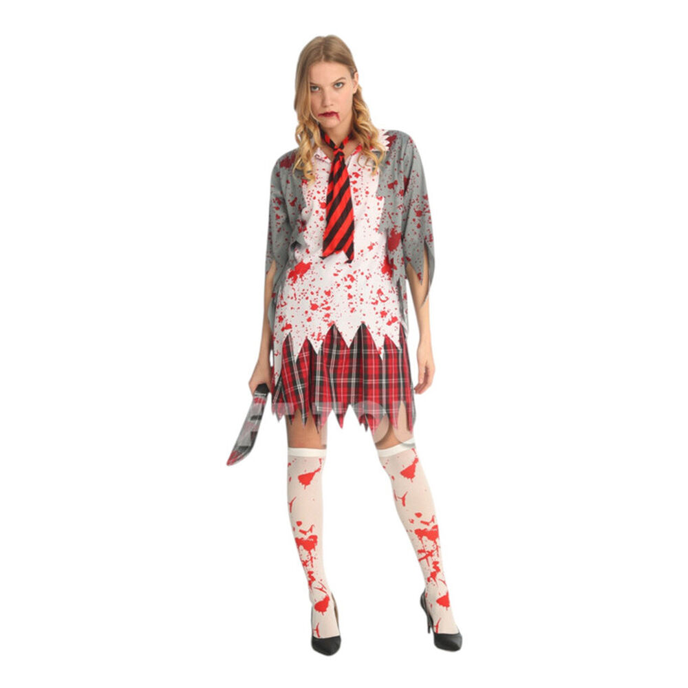 Disfraz Cosplay Zombie Femenino Escolar image number 4.0