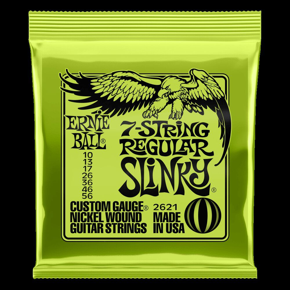 Cuerdas Guitarra El&eacute;ctrica De 7 Regular Slinky Ernie Ball 10-56 2621 image number 0.0