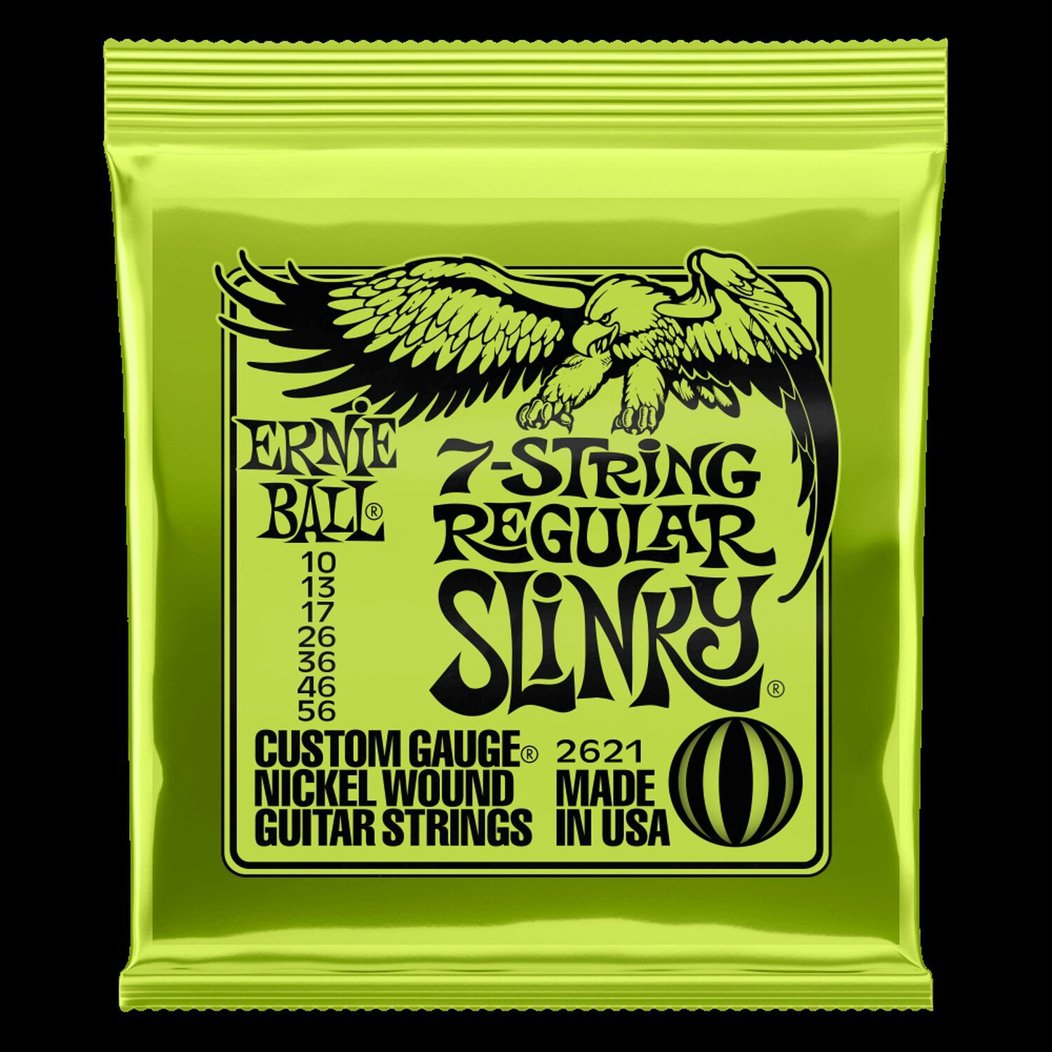 Cuerdas Guitarra El&eacute;ctrica De 7 Regular Slinky Ernie Ball 10-56 2621 image number 0.0