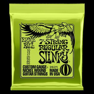 Cuerdas Guitarra El&eacute;ctrica De 7 Regular Slinky Ernie Ball 10-56 2621