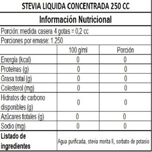 Stevia Líquida Full Concentrada - 250 Ml.