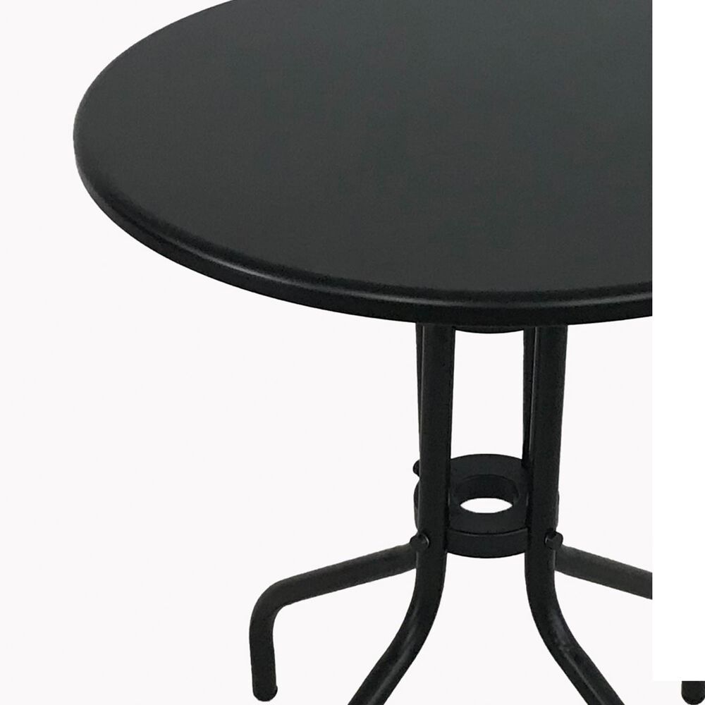 Set Terraza 2 Sillas Acero + Mesa Acero Negro 70x60 Cm image number 3.0