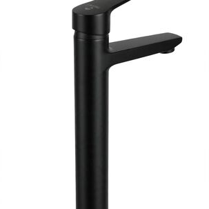 Monomando Llave Grifo Alto Para Lavatorio Modelo Notte Marca Taumm Color Negro