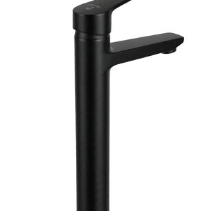 Monomando Llave Grifo Alto Para Lavatorio Modelo Notte Marca Taumm Color Negro