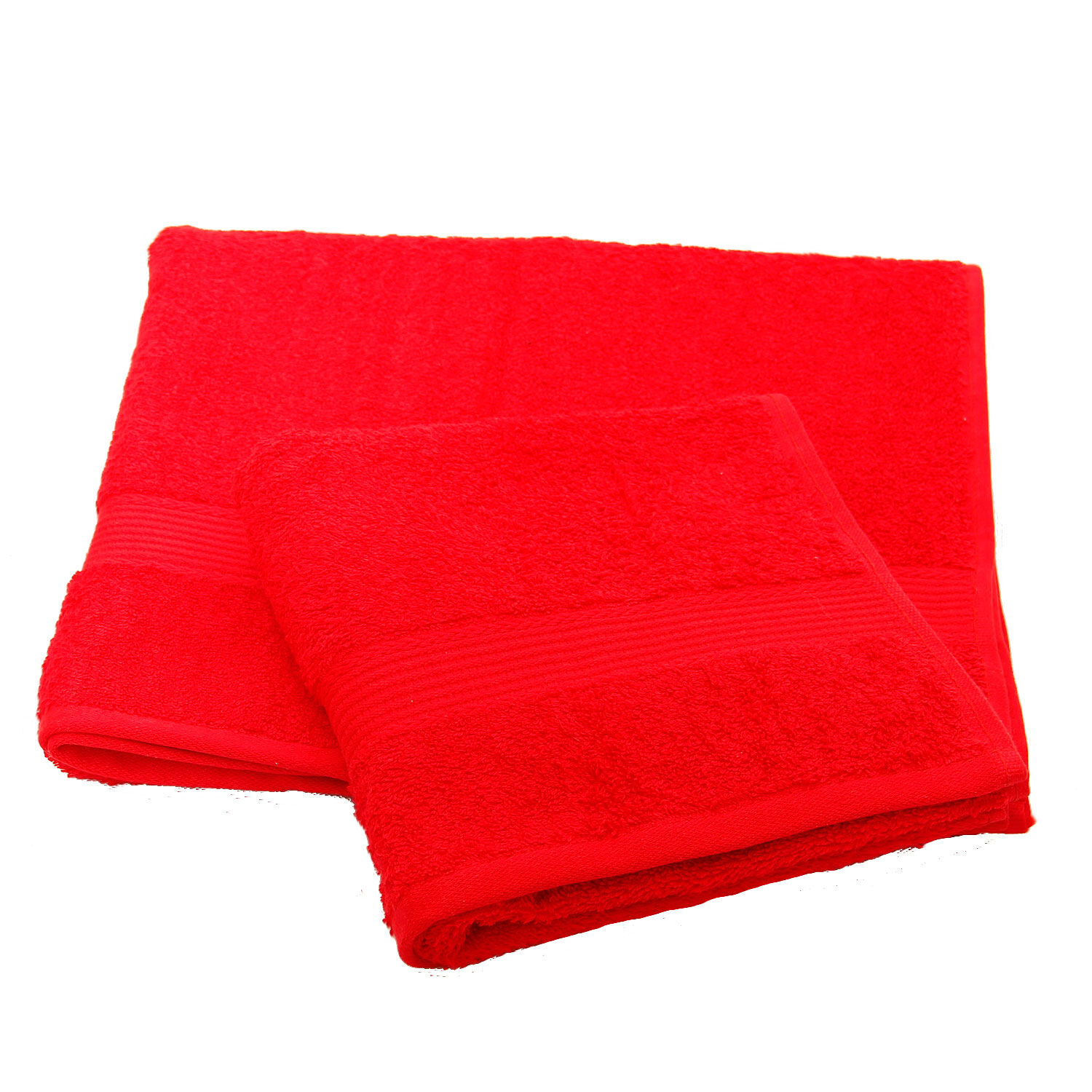 Set 2 Toallas Florentino 100% Algodon Rojo image number 0.0