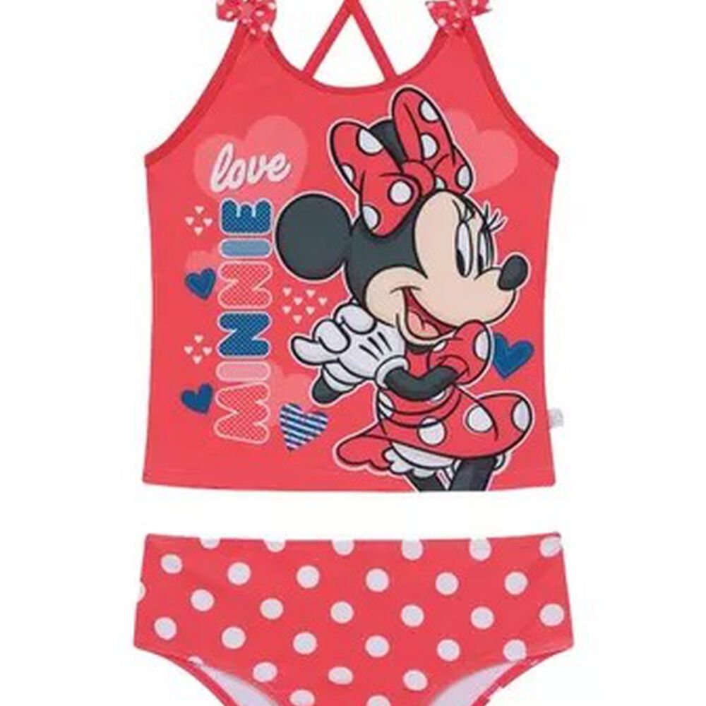 Traje De Baño Niña Tankini Minnie Rojo image number 0.0
