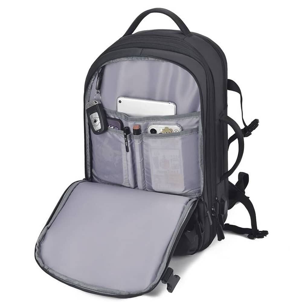Mochila De Cabina 45x35x20 Avion Expandible Impermeable 40l image number 2.0