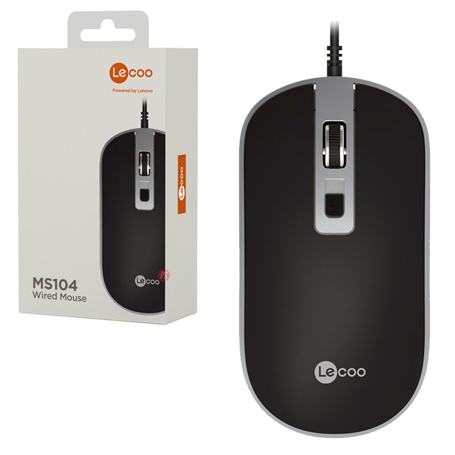 Mouse Usb Dpi Ajustable Lecoo Ms104 Negro - Ps image number 2.0