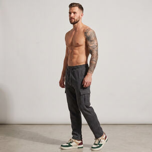 Pantalon Buzo Cargo Forro Polar Hombre