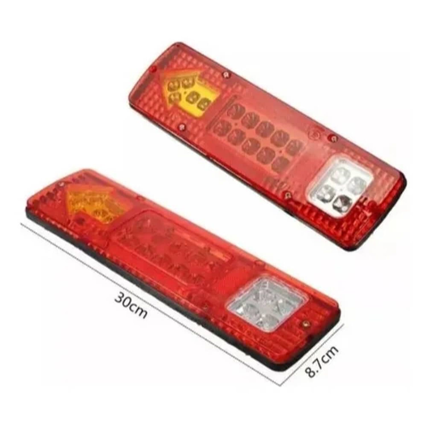Kit 2 Focos Luz Led Trasera 12v Para Autos Camion Universal image number 1.0