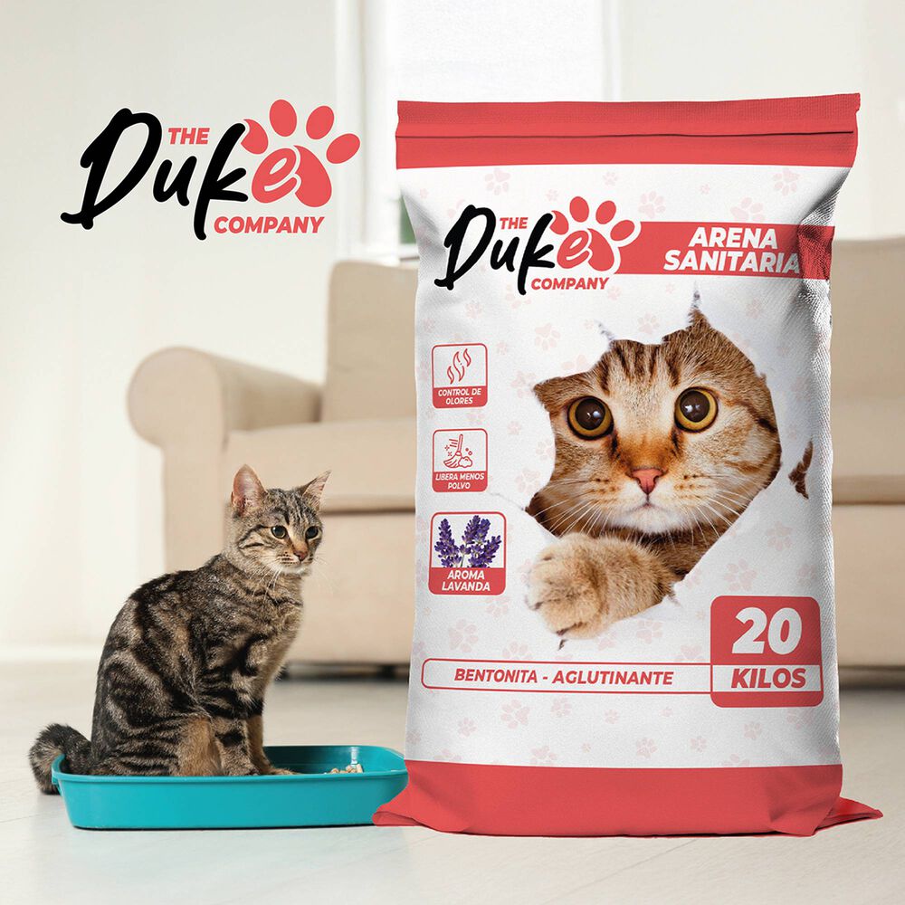Arena Para Gato 20 Kilos Duke Bentonita Aglutinante Lavanda image number 7.0