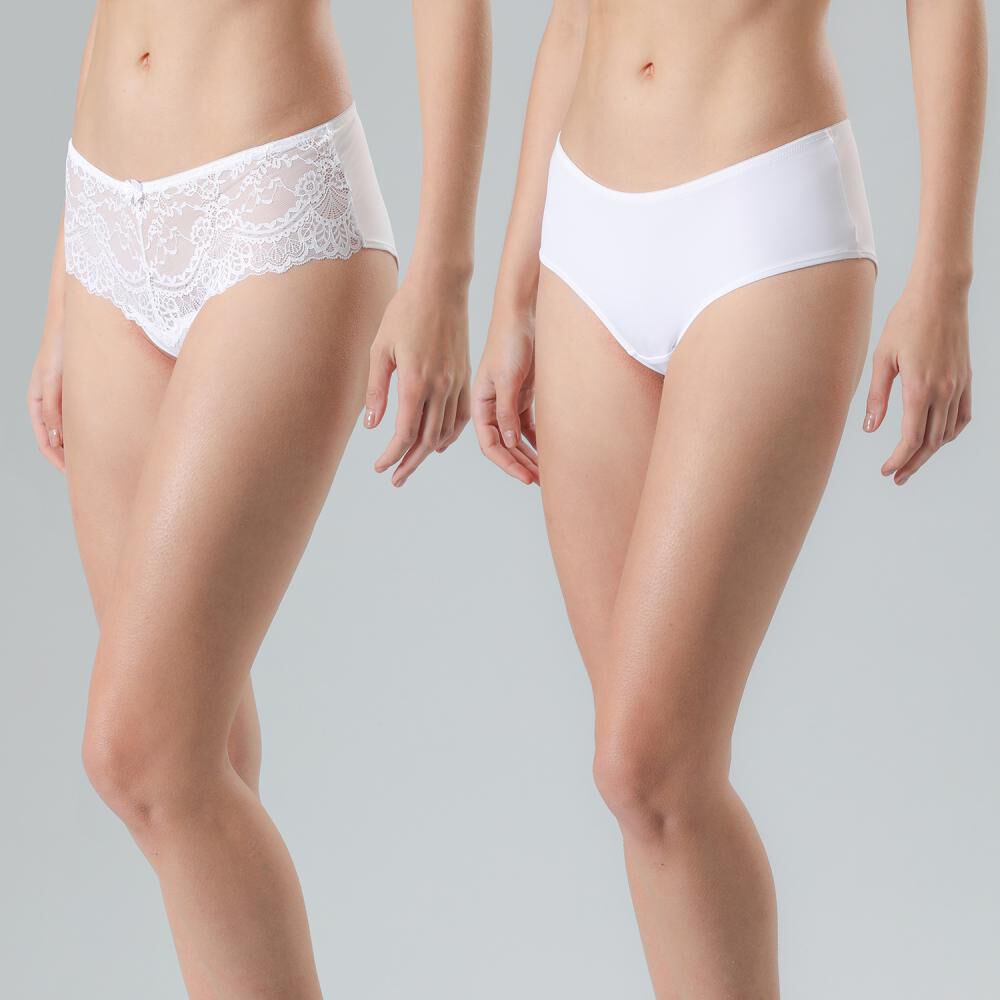 Pack Pantaleta Pantaleta Mujer Flores / 2 Piezas image number 0.0