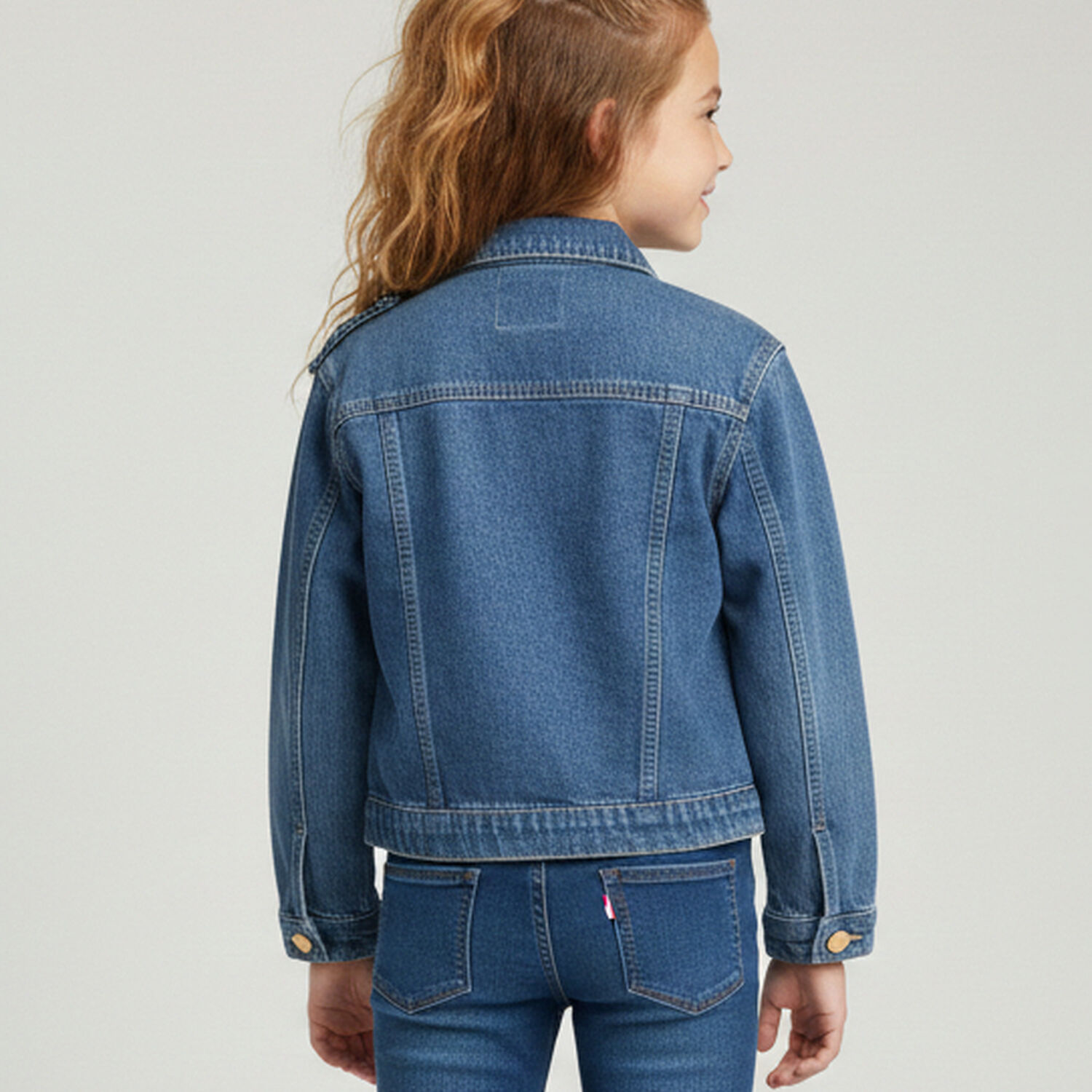 Chaqueta Jeans Ni&ntilde;a Denim Cl&aacute;sica Y Resistente image number 1.0