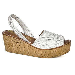 Sandalia Eliada Blanco Plata Sandalia Eliada Blanco Plata