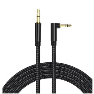 Cable Auxiliar Audio 3 Metros En 90 Negro