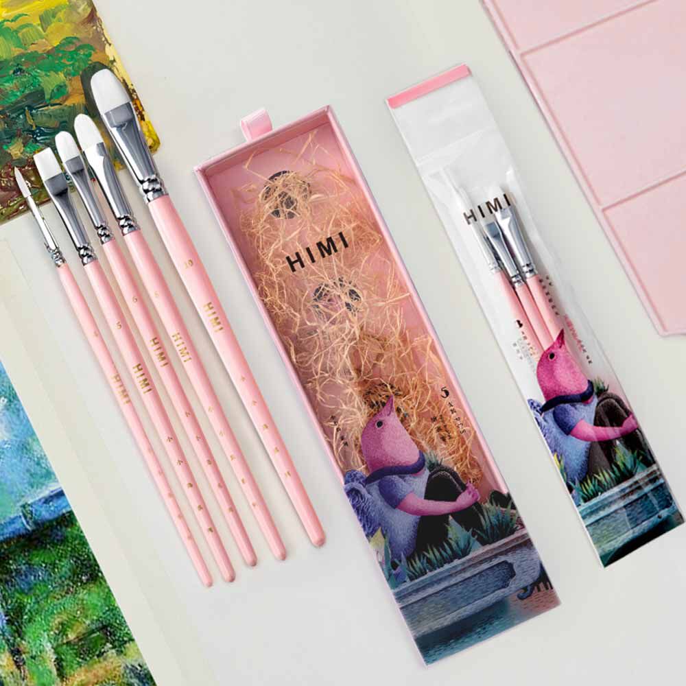 Himi - Miya Little Bird Set De 5 Pinceles Rosado image number 6.0