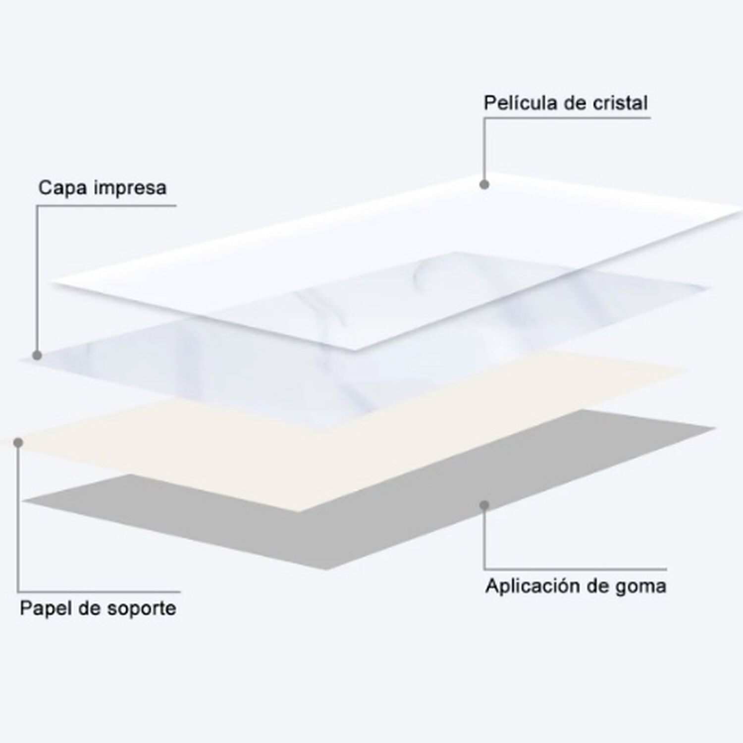 10 Laminas Papel Mural M&aacute;rmol Ladrillo Pared Y Piso 60x30cm image number 1.0