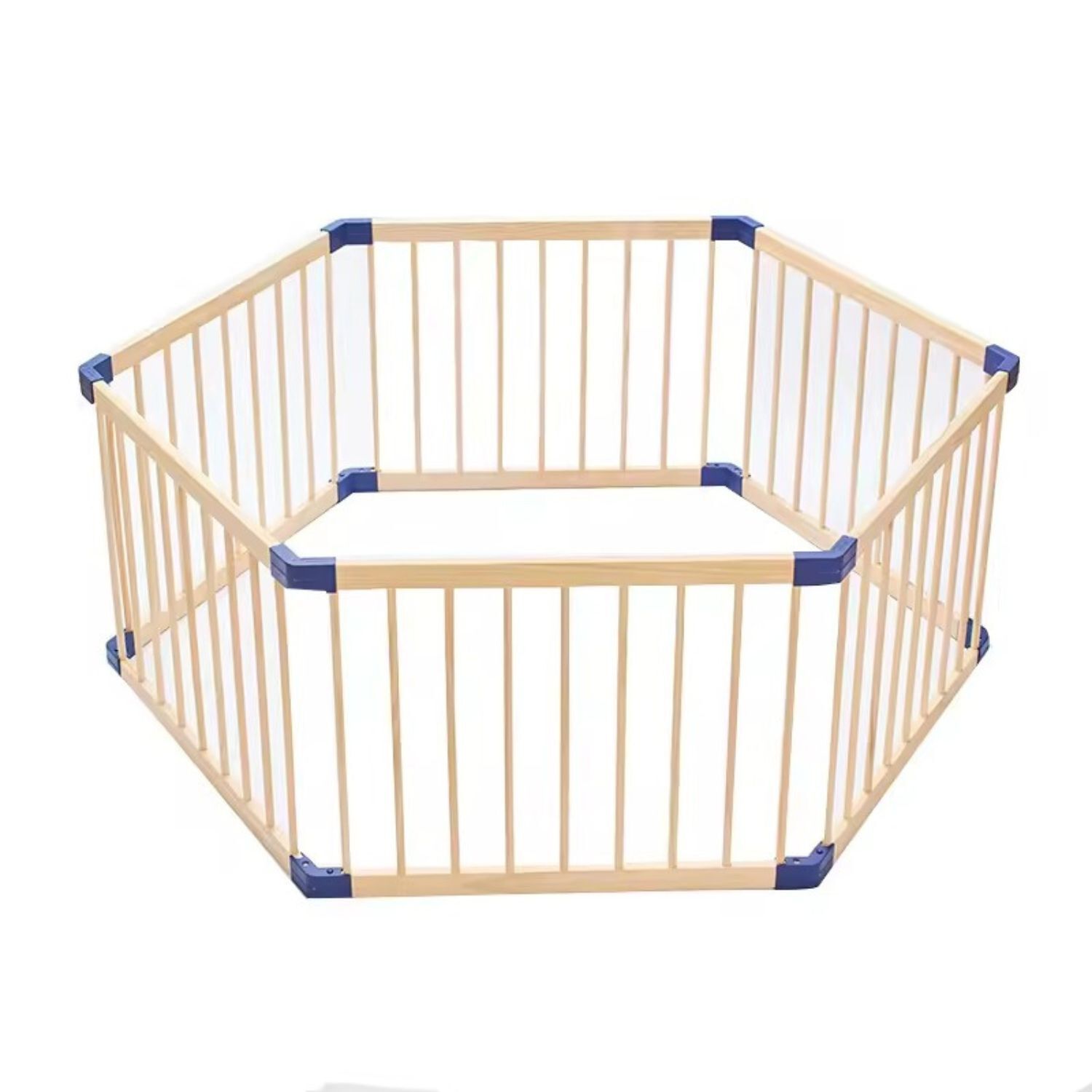 Corral Port&aacute;til De Madera Hexagonal Para Ni&ntilde;os image number 1.0