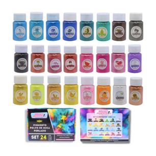 Set 24 Pigmentos Premium Para Resina Ep&oacute;xica